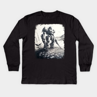 Lonely Mech Kids Long Sleeve T-Shirt